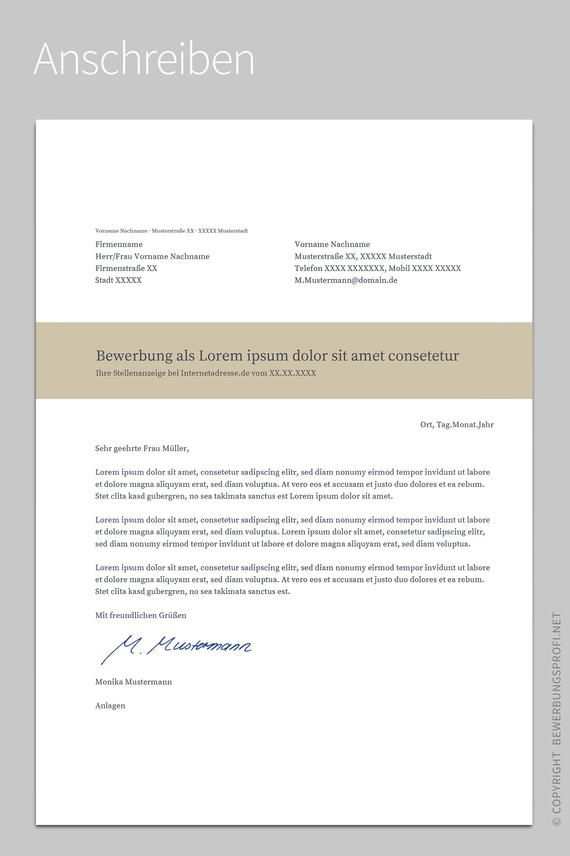 Anschreiben Vorlage Openoffice
