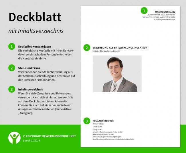 Bewerbung Deckblatt Vorlage Openoffice