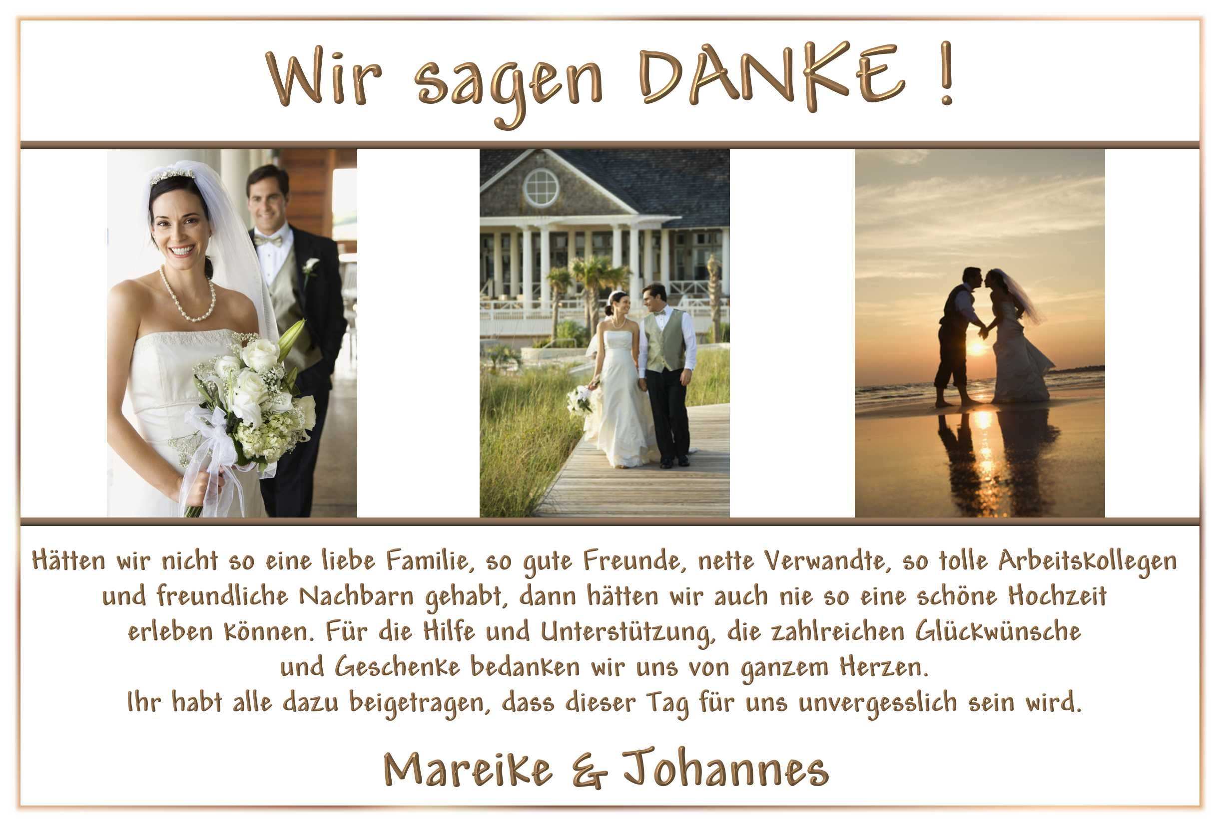 Danksagungskarten Hochzeit Vorlagen Kostenlos