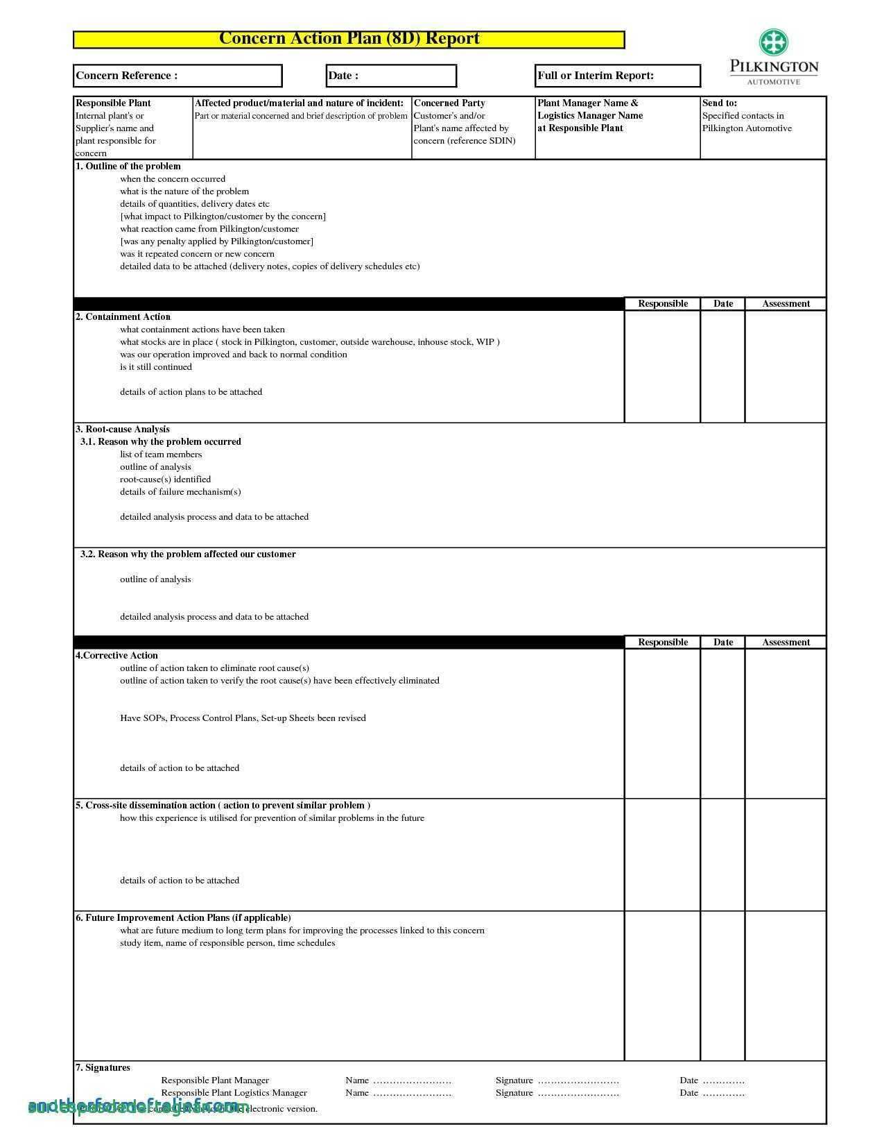 8d Report Vorlage Pdf