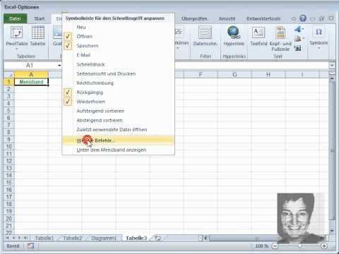 Excel Einstieg 4 Schnellzugriff Anpassen Mit Bildern Excel