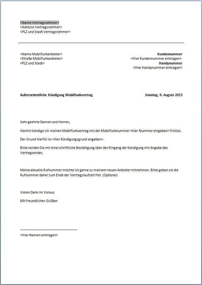 Arbeitsvertrag Bewerbungcom Musterkundigung Word Muster
