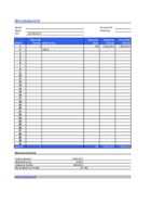 Stundenzettel Excel Reinigungsplane Planer Und Stundenzettel