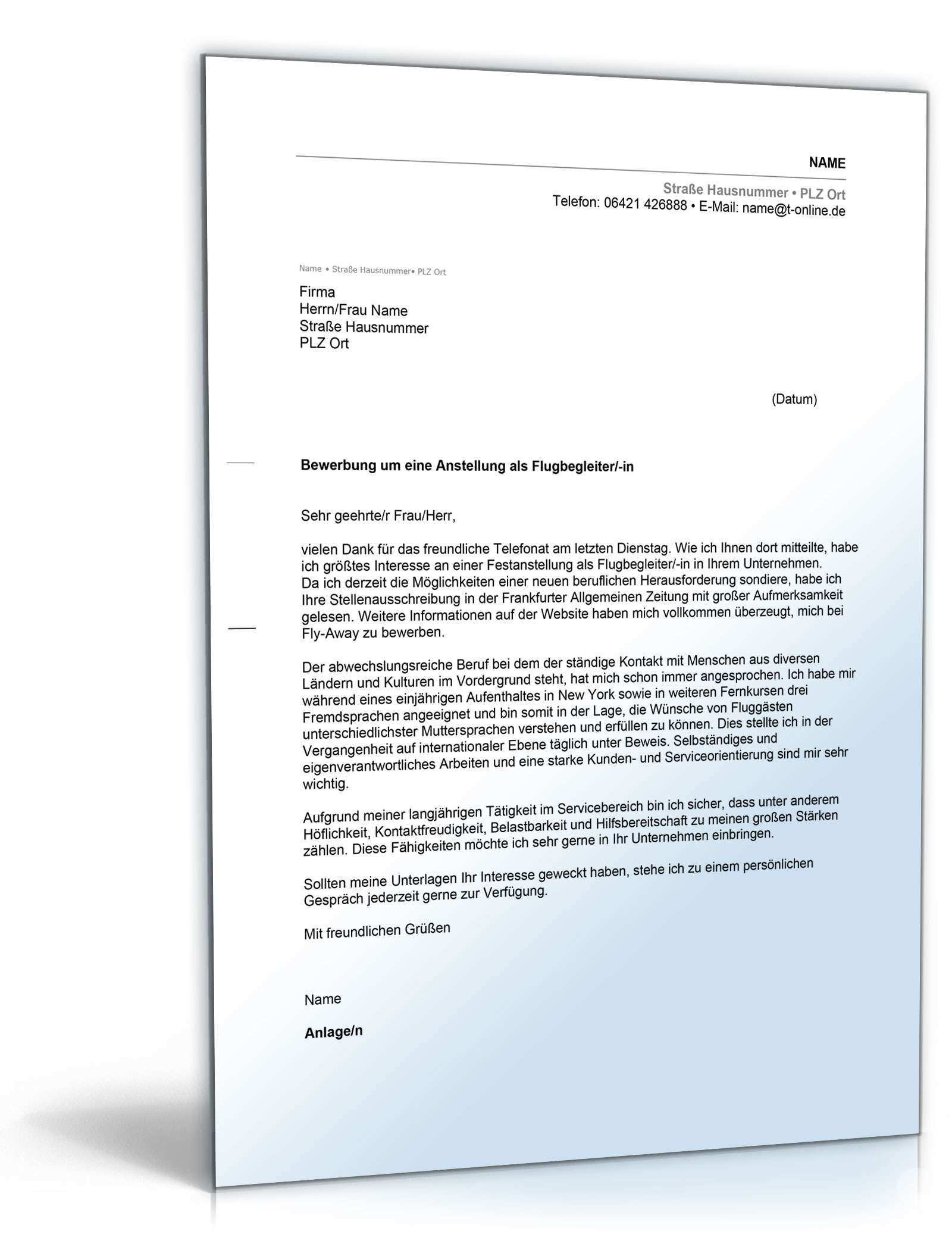 Bewerbung Hotelfachfrau Hotelfachmann Bewerbungsschreiben