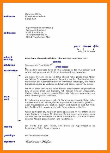 13 Adresse Brief 2019 Brief Deutsch Briefe Schreiben Deutsch