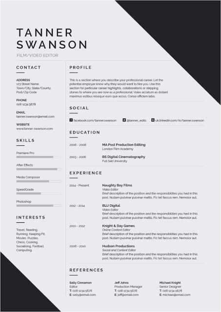 Professional Resume Template Cover Letter Icon Set For