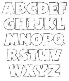 Moldes Buchstaben Zum Applizieren Alphabetvorlagen Buchstaben Schablone