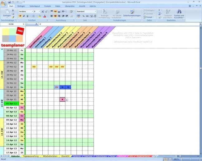 Luxurios Personalplanung Excel Vorlage Kostenlos In 2020 Excel