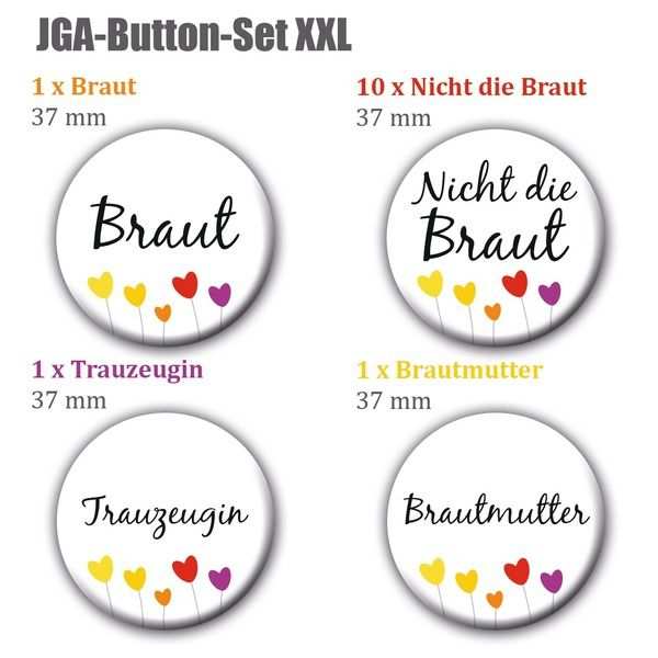 Xxl Jga Button Set Von Zartbesaitet Auf Dawanda Com Jga Button