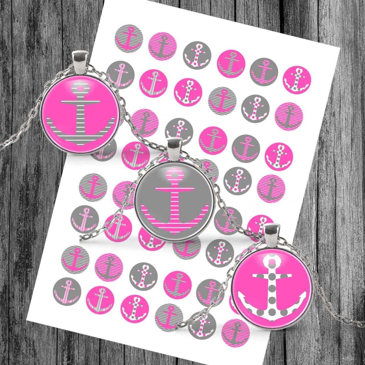 Anchor Cabochon Template Digital Download Template Anchor Collage