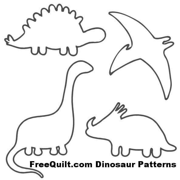 Dinosaur Patterns Free Quilt Patterns For 4 Dinosaurs