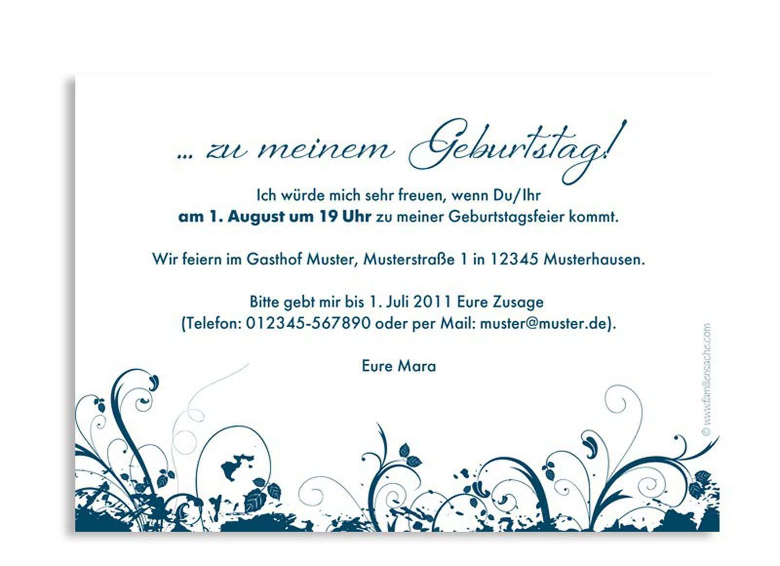 Geburtstagseinladung Text Kurz 30th Birthday Invitations