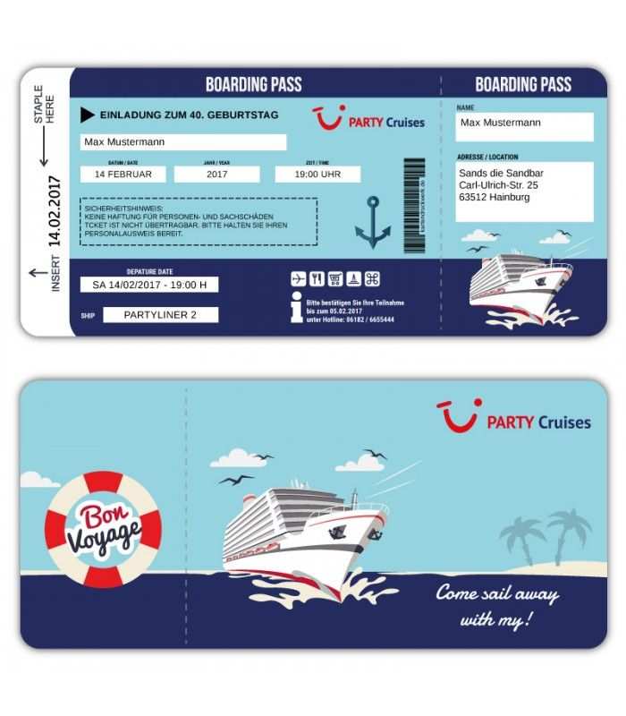 Blank Printable Airplane Boarding Pass Invitations Party