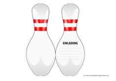 Einladungskarten Bowling Zum Kindergeburtstag Kostenlos Ausdrucken