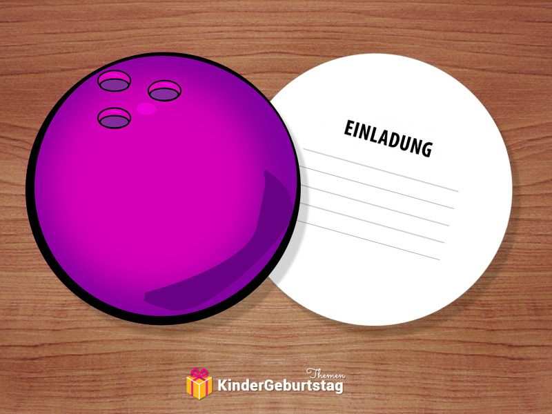 Einladung Kindergeburtstag Bowling Einladungen Geburtstag