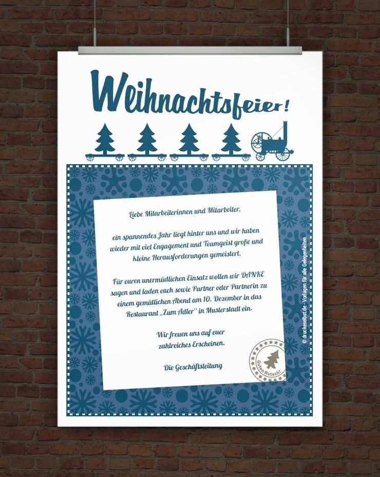 Einladung Weihnachtsfeier Vorlage Word Einladung Weihnachtsfeier