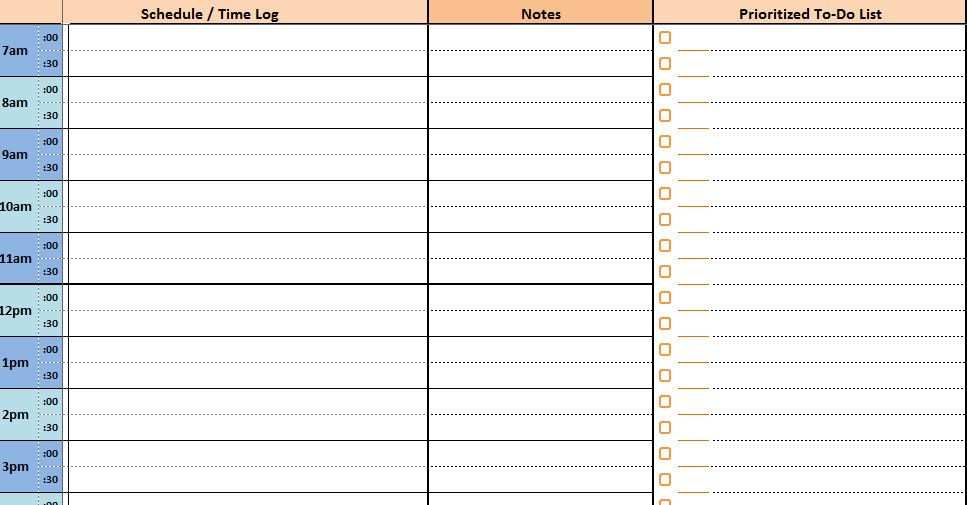 excel todo list with subtasks