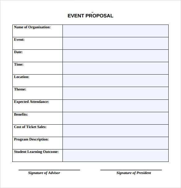 Sample Event Proposal Template 15 Free Documents In Pdf Word