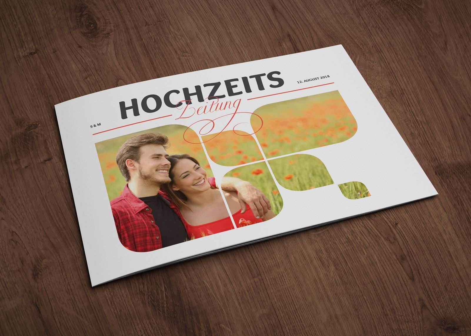 Hochzeitszeitung Vorlagen Fur Powerpoint Indesign In 2020