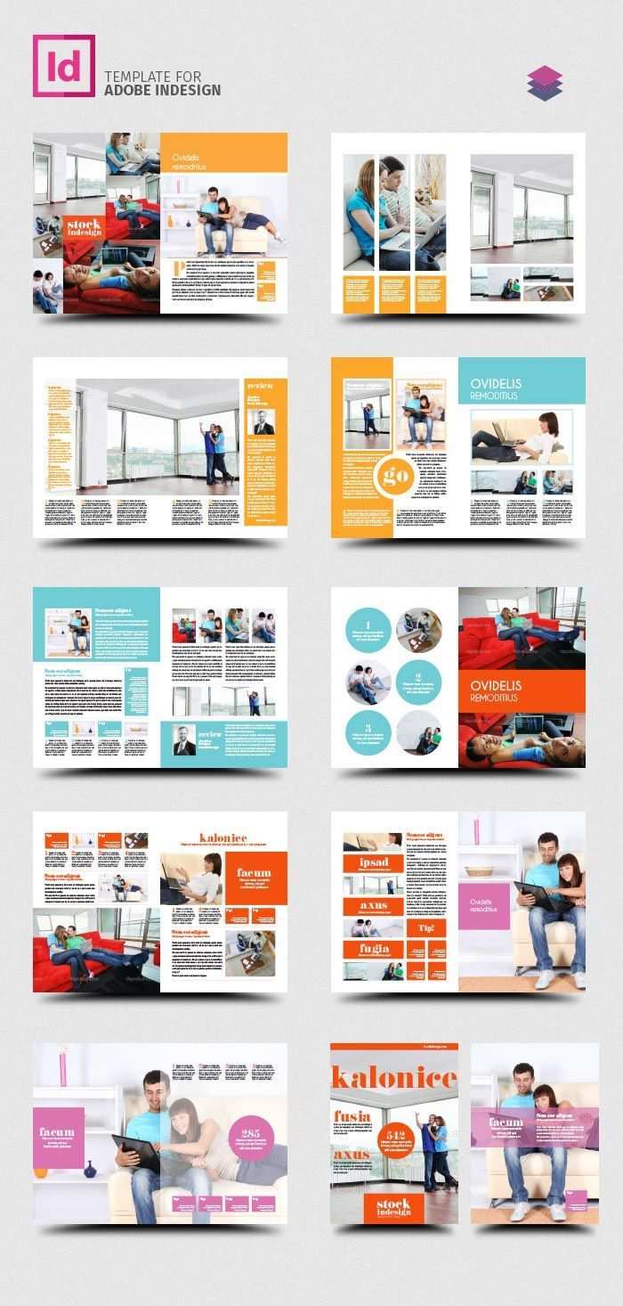 Free Indesign Pro Magazine Template Kalonice Page Layout Design