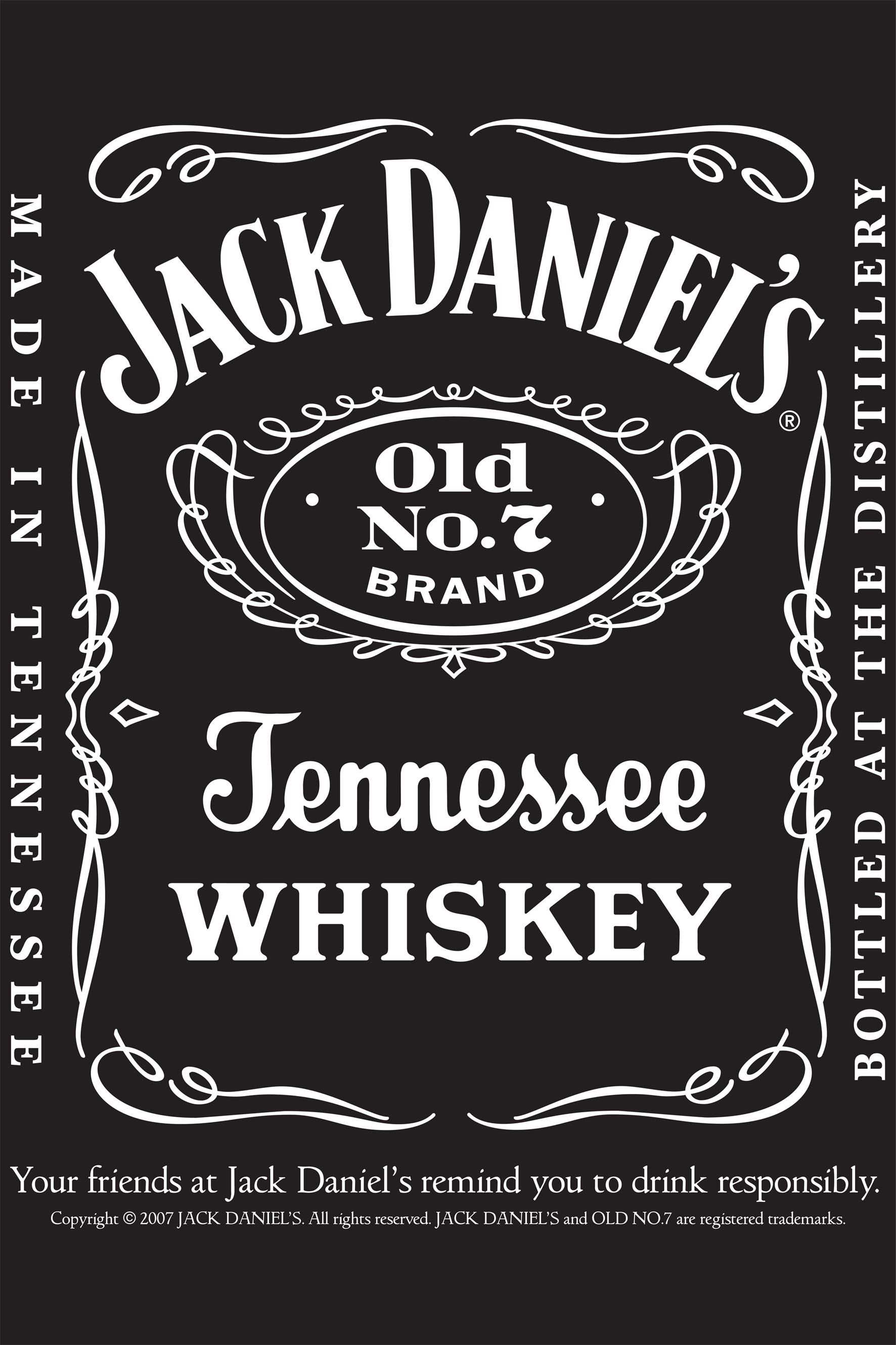 free jack daniels fonts distilled and bottled