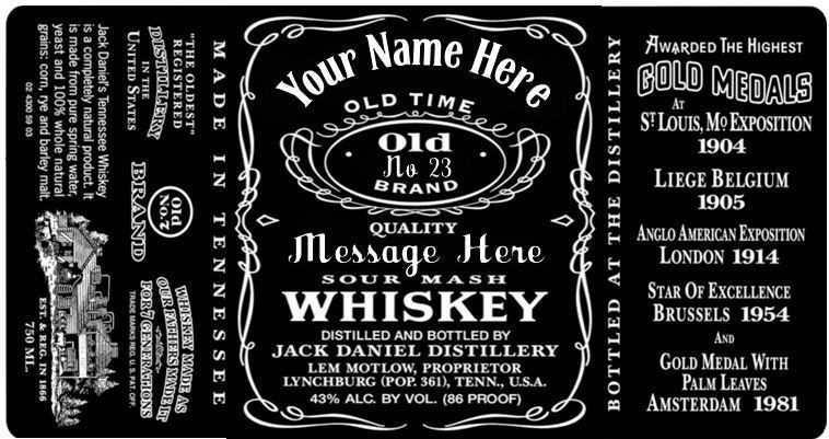 Printable Jack Daniels Label