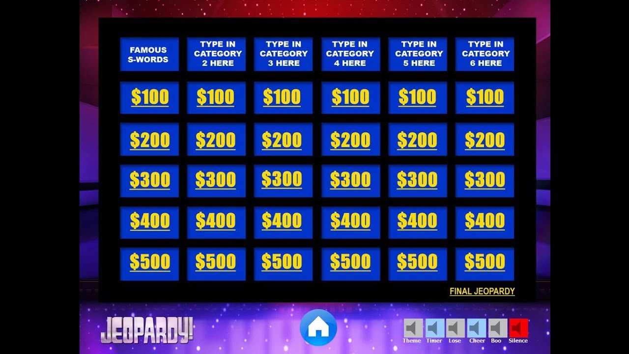 Jeopardy Powerpoint Vorlage