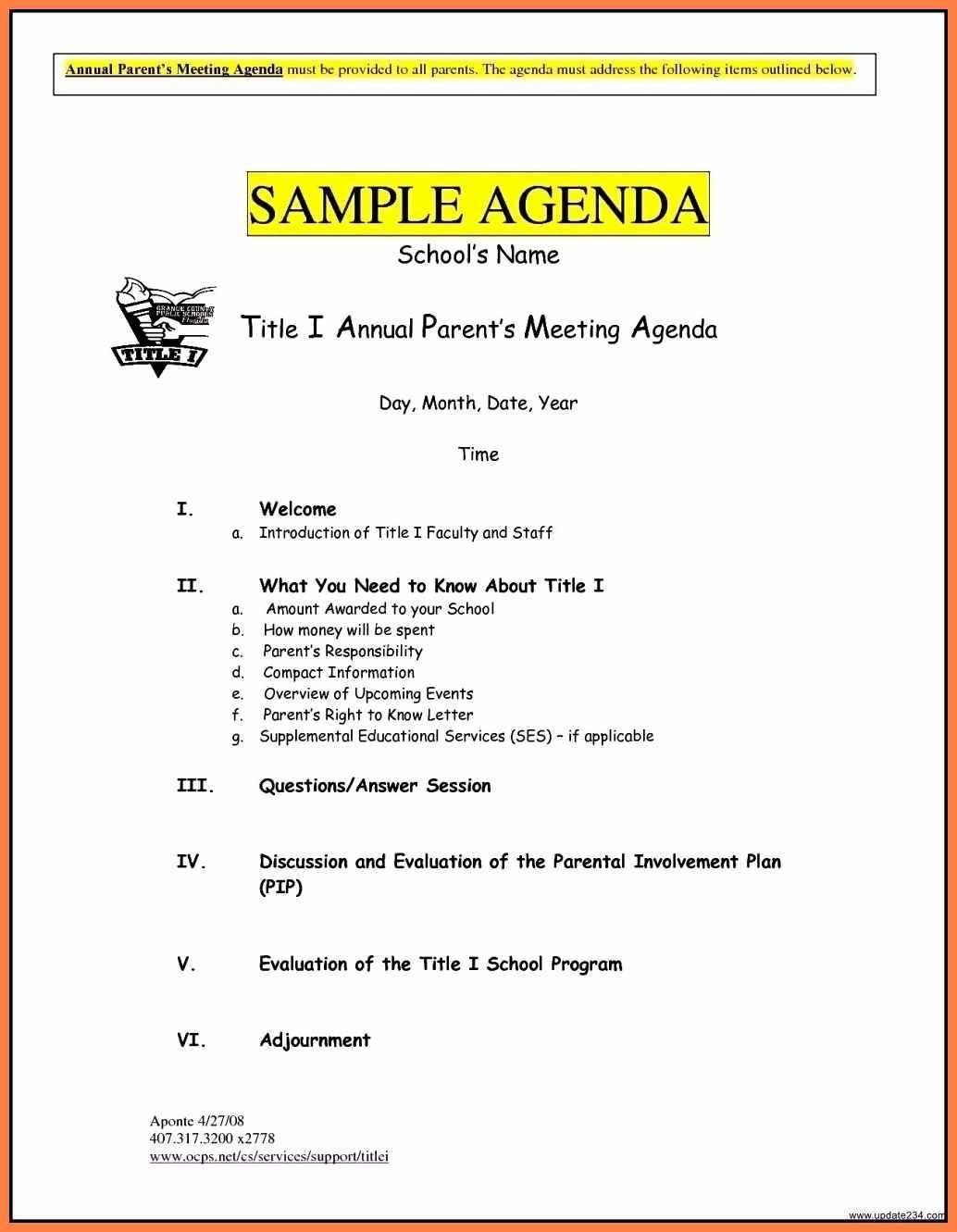 Kick Off Meeting Agenda Template