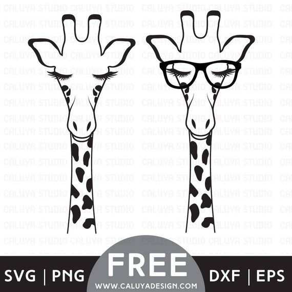 Kostenlose Svg Png Link Giraffe Mit Brille Schneiden Dateien