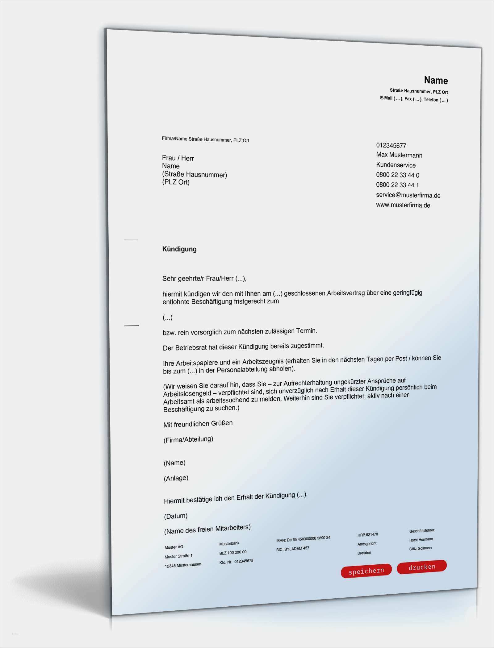 Frisch Musterschreiben Schadensersatz Briefprobe Briefformat
