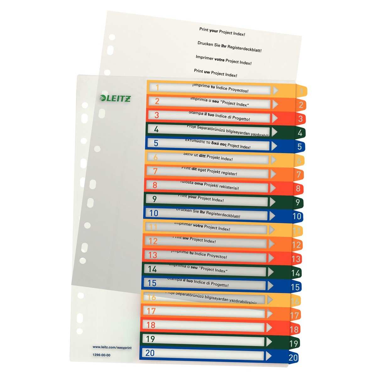 Leitz register 1 12 vorlage word