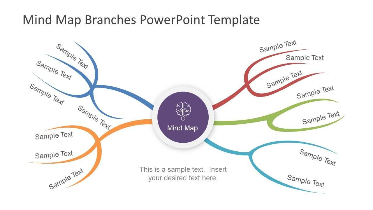 Mind Map Branches Powerpoint Template Powerpoint Templates