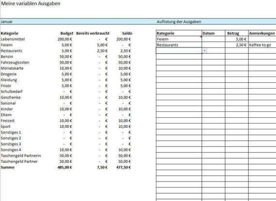Excel 2019 Budgetplan Finanzplan Haushaltsbuch Als Excel Datei 6