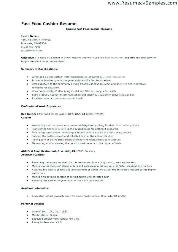 Mcdonalds Manager Resume Manager Resume Resume Resume Templates