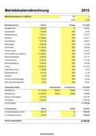 Excel Betriebskostenabrechnung Nebenkostenabrechnung Excel