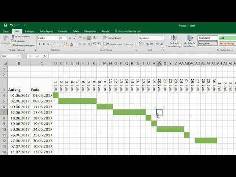 Excel Gantt Diagramm Erstellen Bedingte Formatierung