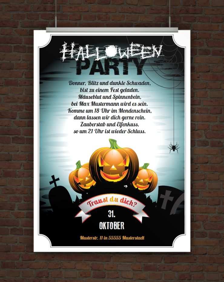 Einladung Halloweenparty Zum Ausdrucken Halloween Party