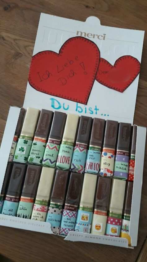 Merci Geschenk Und Liebeserklarung Fur Den Freund Geschenk