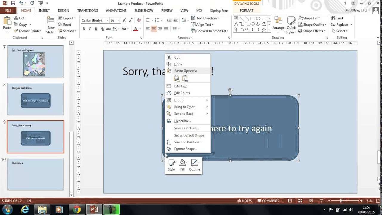 How To Use Hot Spots In Powerpoint 2013 Youtube