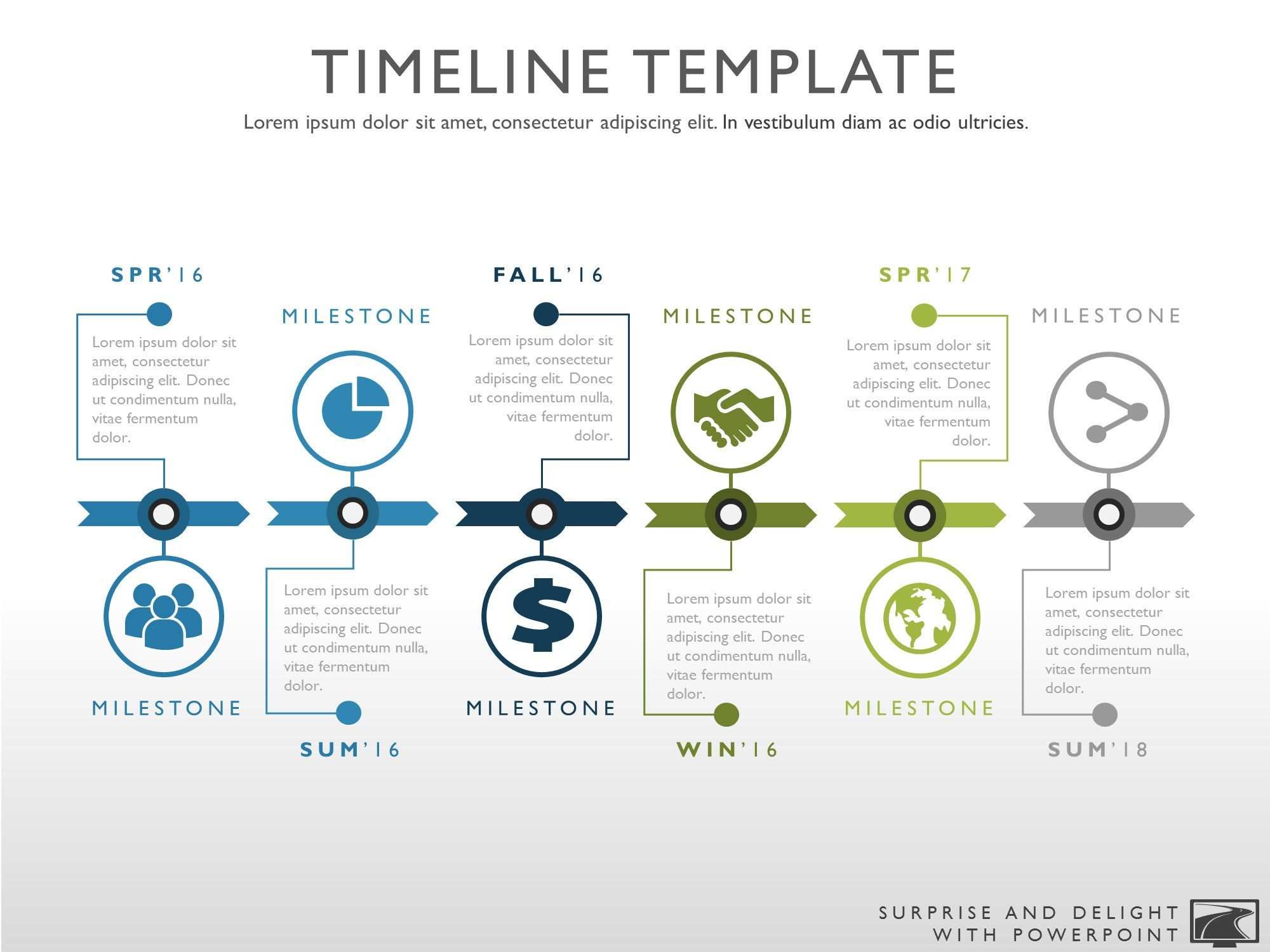 Timeline Template For Powerpoint Great Project Management Tools