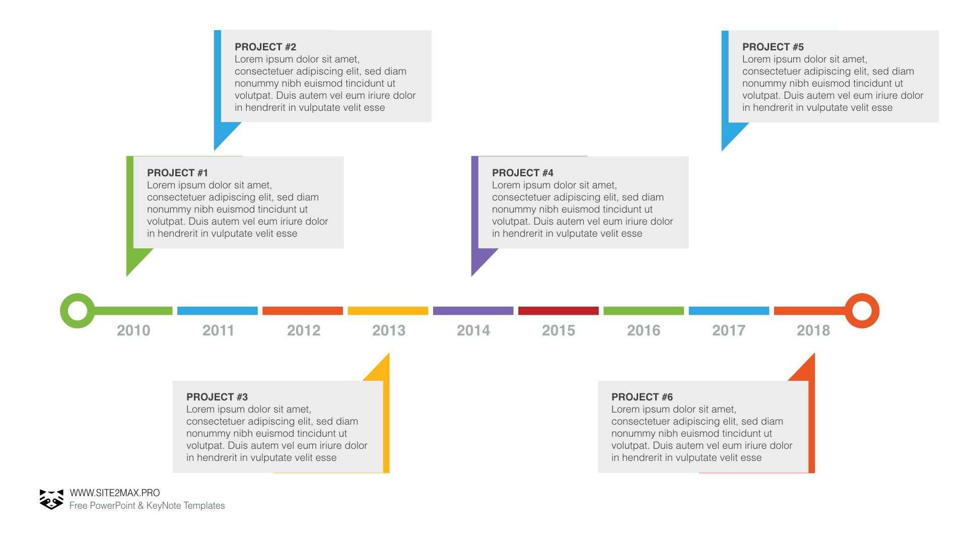 Powerpoint Timeline Vorlage