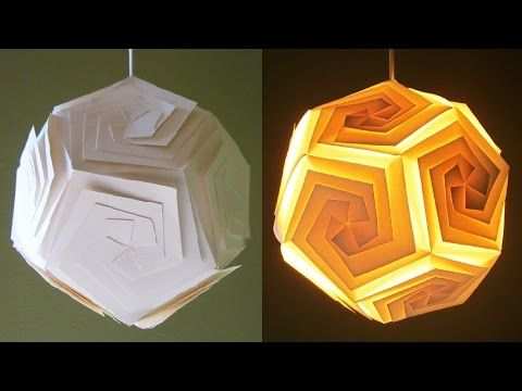 Diy Lampshade Dodecahedron Origami Lamp Diy Lamp Shade Diy
