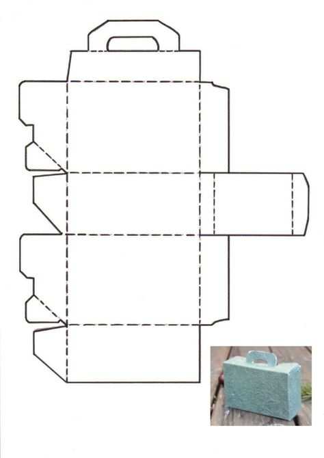 Bastelvorlage Fur Eine Susse Kleine Schachtel Zum Verschenken Von