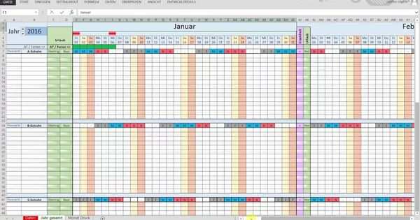 Excel Schichtplan Erstellen Teil 1 Datum Schichtplan Erstellen