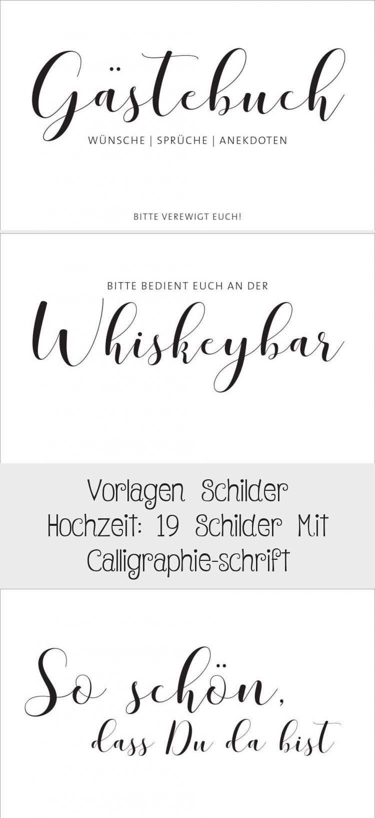 Uber 35 Vorlagen Fur Schilder Fur Eure Diy Hochzeit Diy