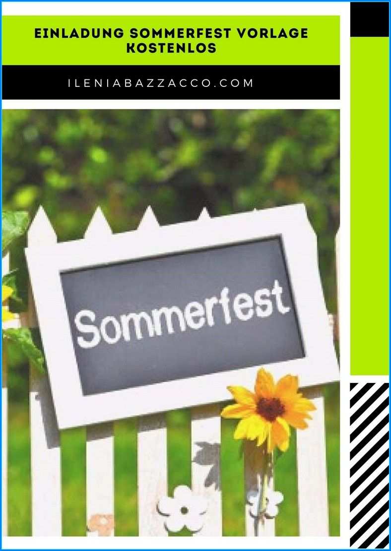 6 Einladung Sommerfest Vorlage Kostenlos In 2020 Einladung