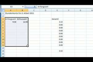 Video Stundenkonto In Excel Erstellen Anleitung
