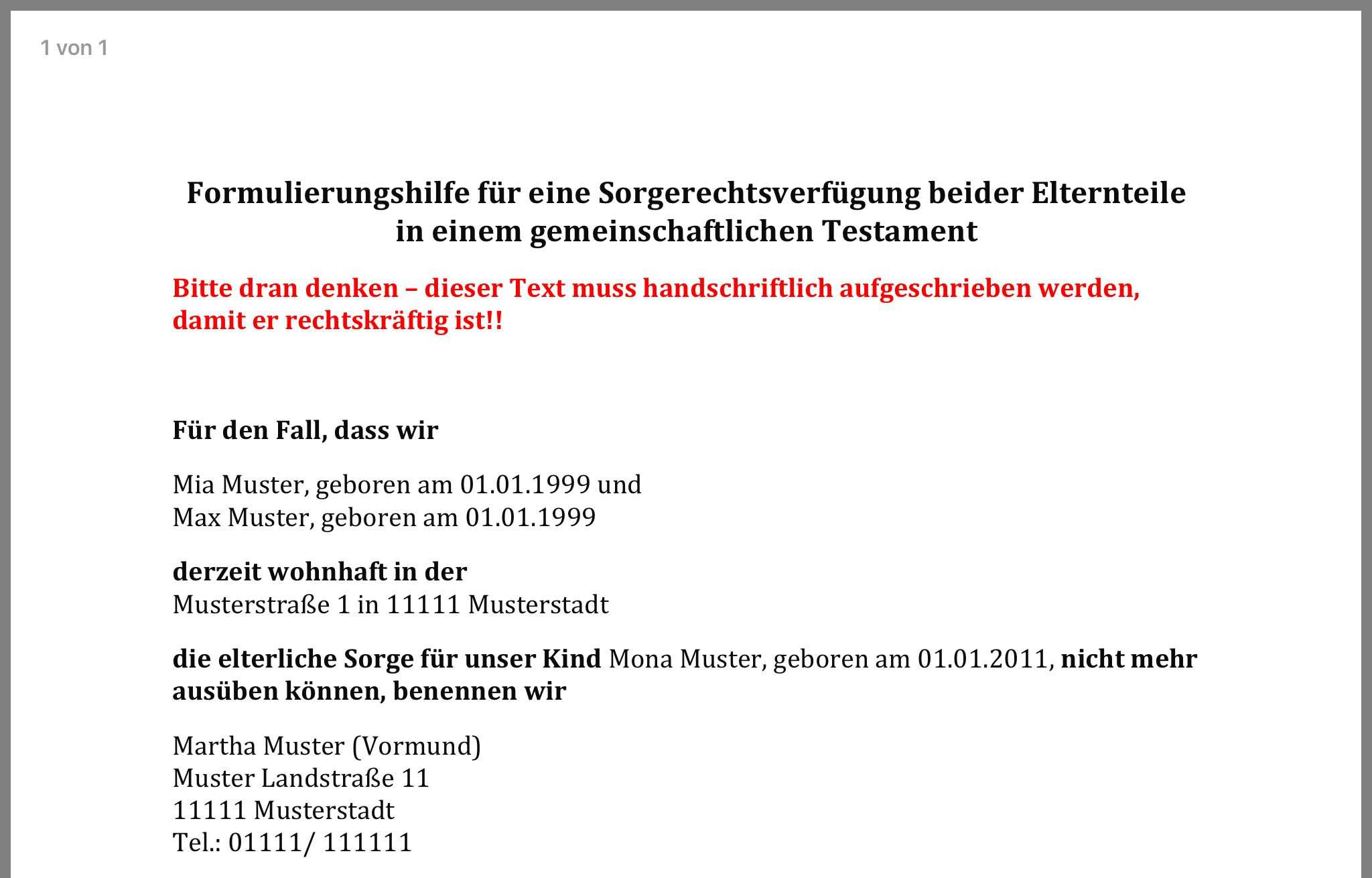 Pin Auf Testament