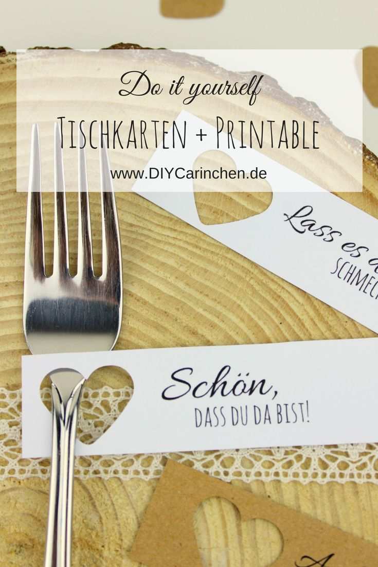 Diy Tischkarten Einfach Selber Machen Kostenlose Vorlagen