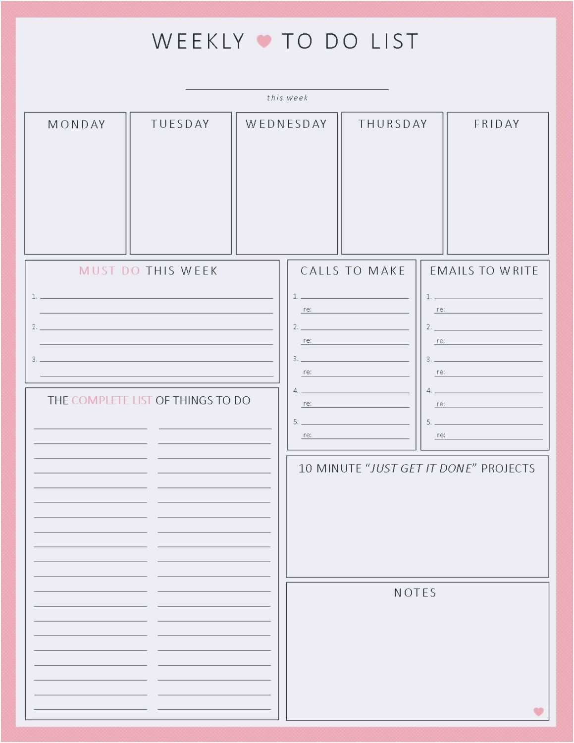 To Do Sheet Template To Do Lists Printable Templates Printable